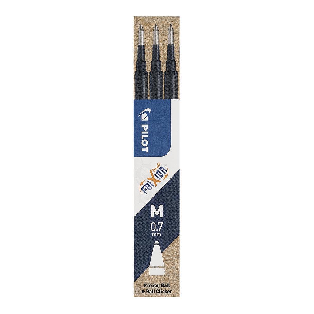 Pilot Frixion Erasable Refill Fine Blue Black, Pack of 3 (BLS-FR7-BB-S3P)